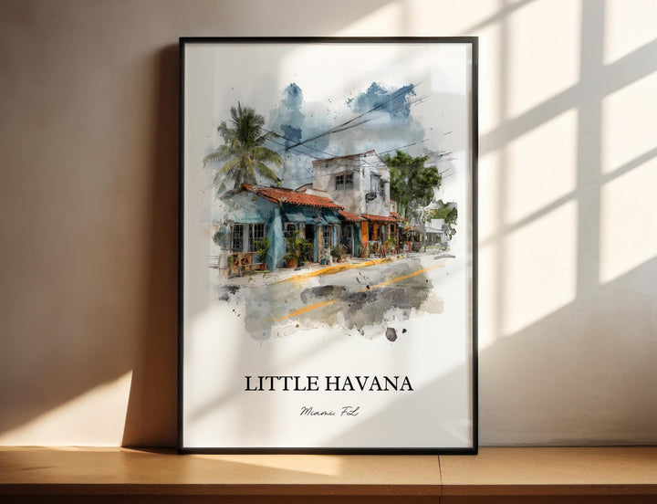 Little Havana, Florida – Watercolor Art Print