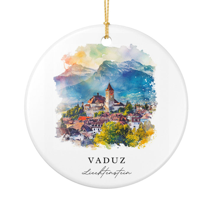 Vaduz Ornament: Unique Vaduz Souvenir, Liechtenstein Xmas Decor, and Authentic Liechtenstein Gift
