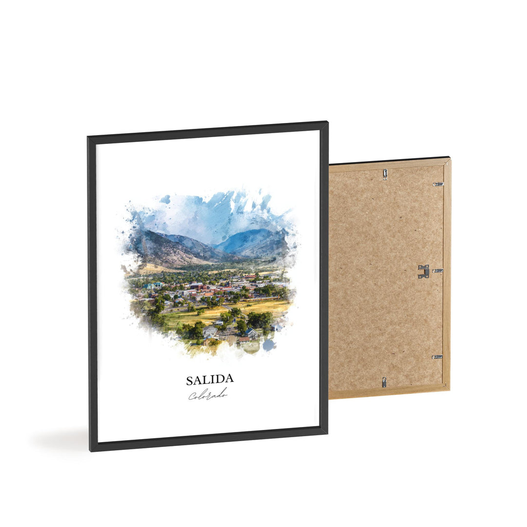 Salida, Colorado – Watercolor Art Print