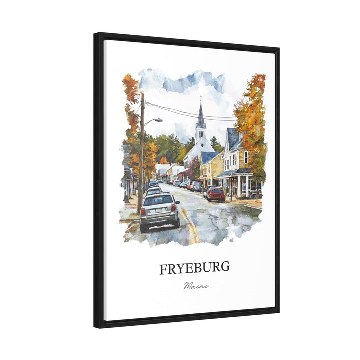 Fryeburg Maine Wall Art, Oxford County ME Print, Maine Watercolor Art, Fryeburg Gift, Travel Print, Travel Poster, Housewarming Gift