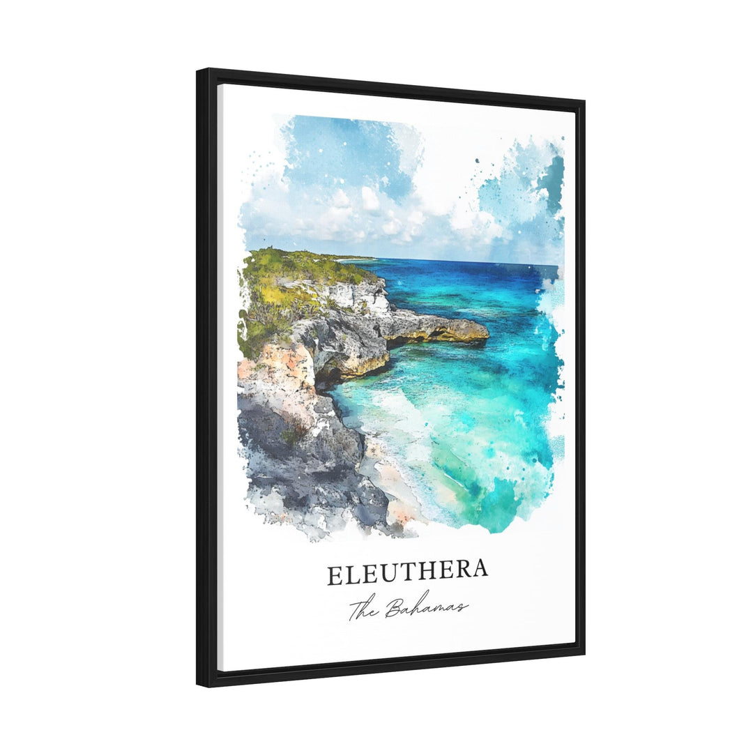 Eleuthera Wall Art, Eleuthera Print, Eleuthera Watercolor Art, Eleuthera Bahamas Gift,