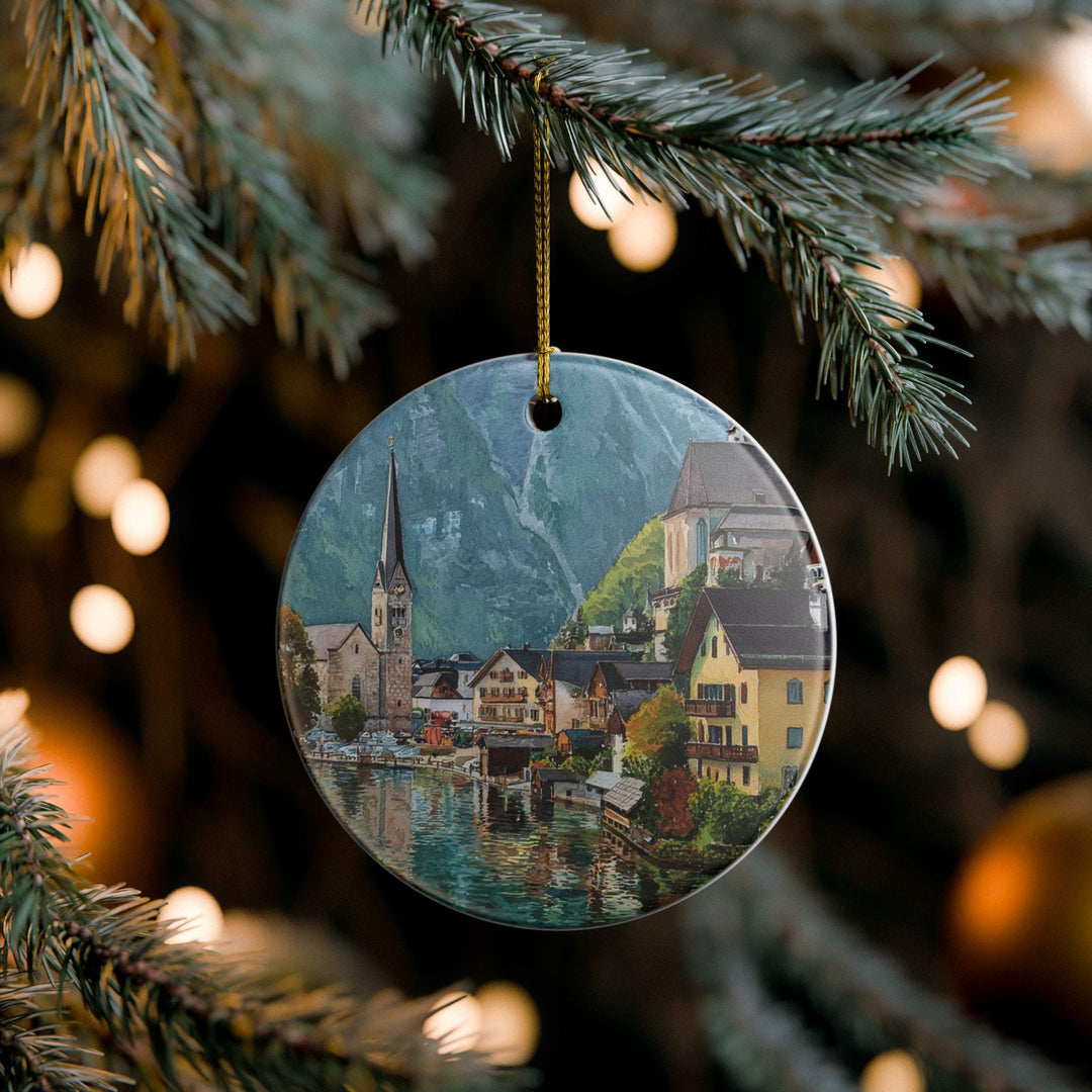 Hallstatt Austria Ornament: Unique Hallstatt Souvenir, Hallstatt Xmas Decor, and Authentic Hallstatt Austria Gift