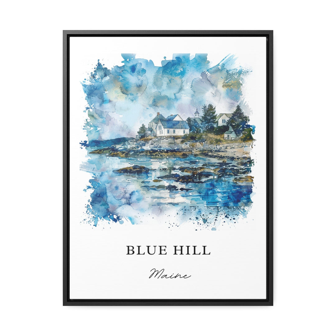 Blue Hills Maine Wall Art - Hancock County Print