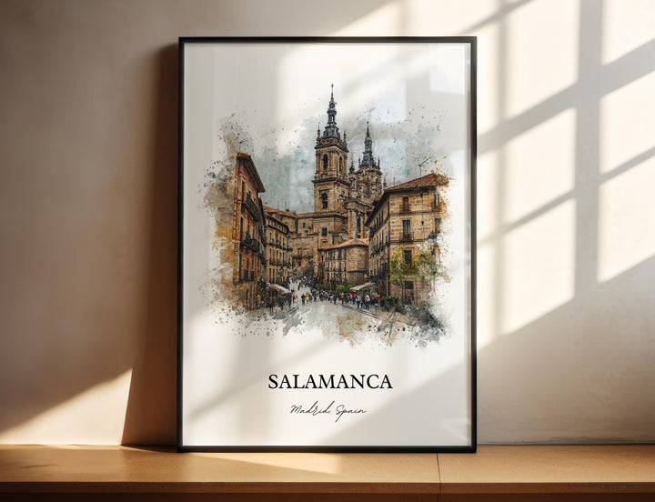 Salamanca, Spain – Watercolor Art Print