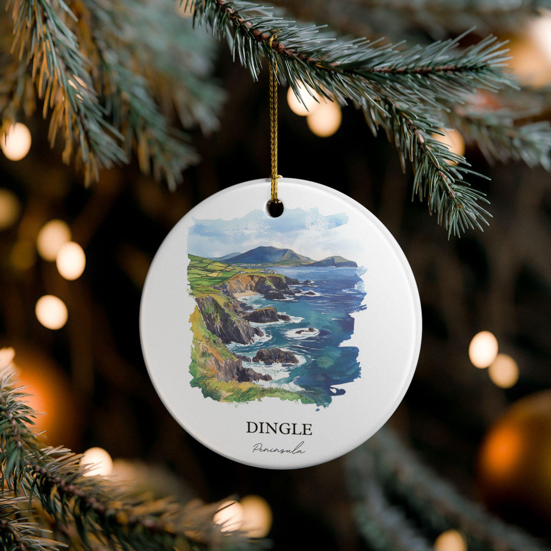 Dingle Peninsula Ornament: Unique Dingle Ireland Souvenir, Ireland Xmas Decor, and Authentic Dingle Ireland Gift