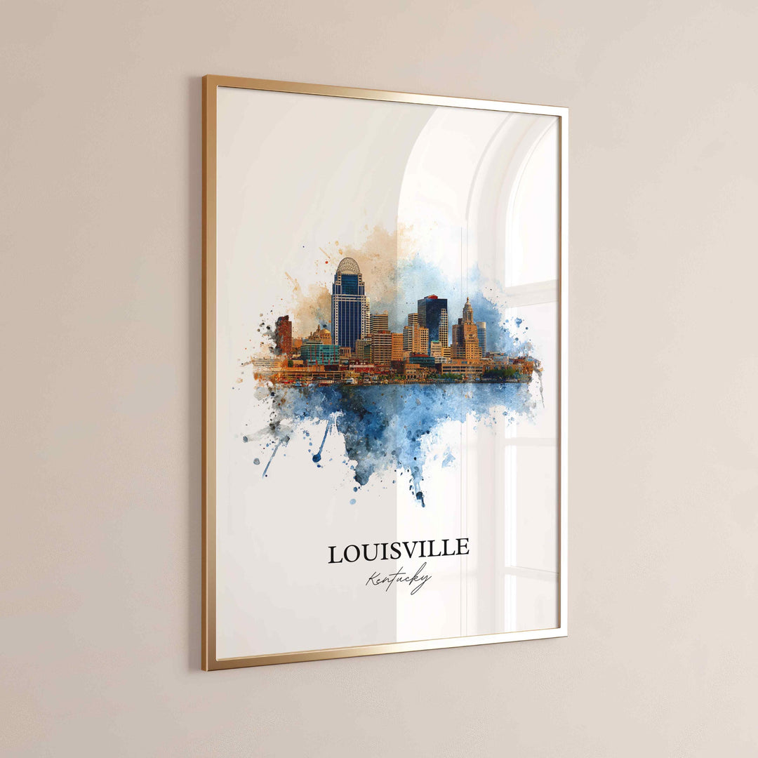 Louisville, Kentucky – Watercolor Art Print