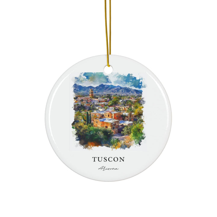 Tuscon AZ Ornament: Unique Tuscon Souvenir, Tuscon Decor, and Authentic Tuscon Arizona Gift