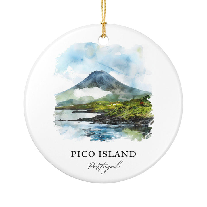 Pico Island Ornament: Unique Pico Island Souvenir, Portugal Xmas Decor, and Authentic Pico Island Gift