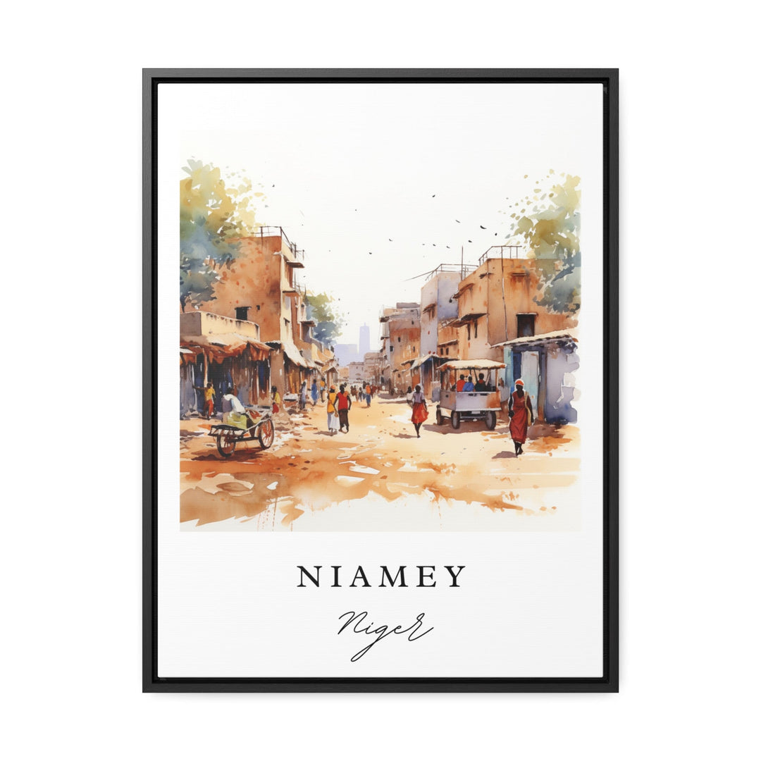 Niamey wall art - Niger, Niamey poster, Niamey Wedding gift, Niger Africa Birthday present, Custom Text, Personalized Gift