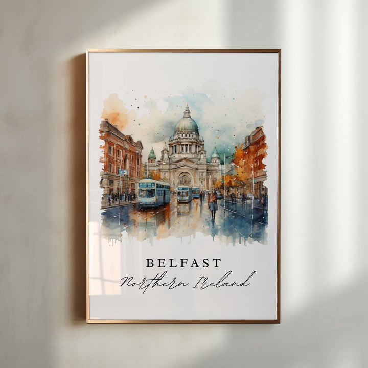 Belfast Northern Ireland Wall Art - Belfast UK Print