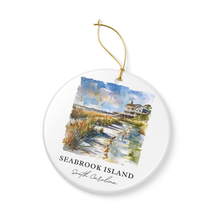 Seabrook Island Ornament: Unique Seabrook SC Souvenir, South Carolina Xmas Decor, and Authentic Seabrook Island Gift