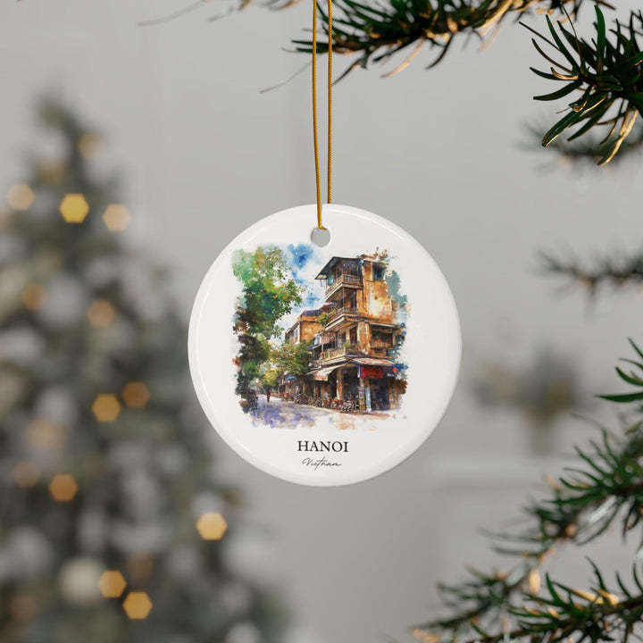 Hanoi Vietnam Ornament: Unique Hanoi Souvenir, Hanoi Xmas Decor, and Authentic Hanoi Vietnam Gift