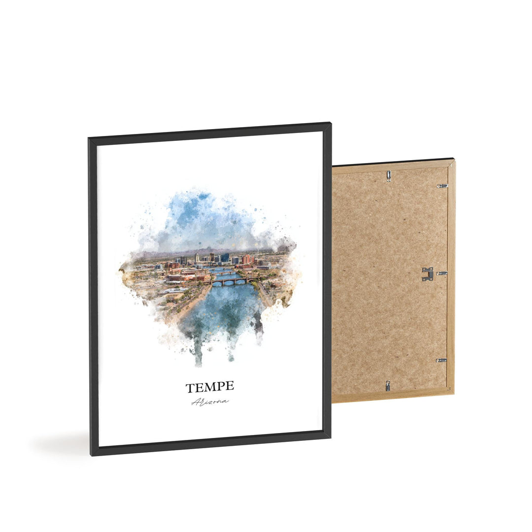 Tempe, Arizona – Watercolor Art Print