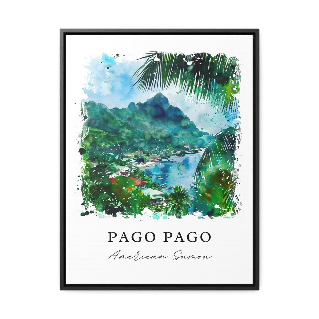 Pago Pago Wall Art, Pago Pago Print, Pago Pago Watercolor, Pago Pago Papua New Guinea Gift,