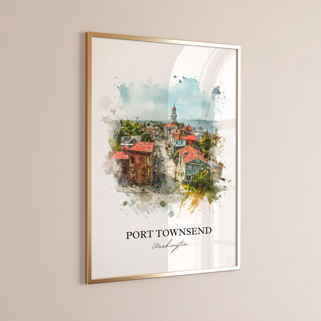 Port Townsend, Washington – Watercolor Art Print