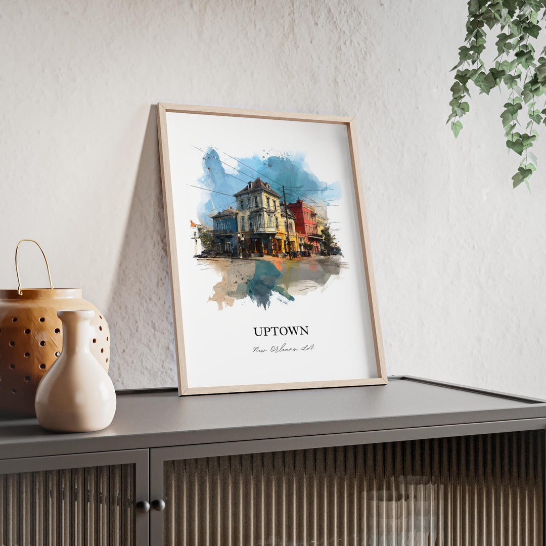 Uptown New Orleans, Louisiana – Watercolor Art Print