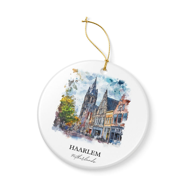 Haarlem Netherlands Ornament: Unique Haarlem Souvenir, Haarlem Xmas Decor, and Authentic Haarlem NLD Gift