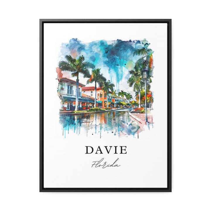 Davie, Florida, USA – Watercolor Art Print