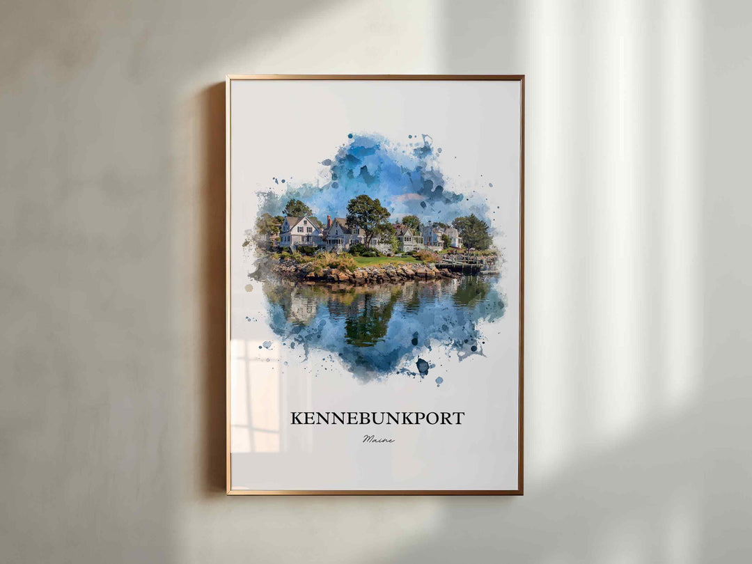 Kennebunkport, Maine – Watercolor Art Print