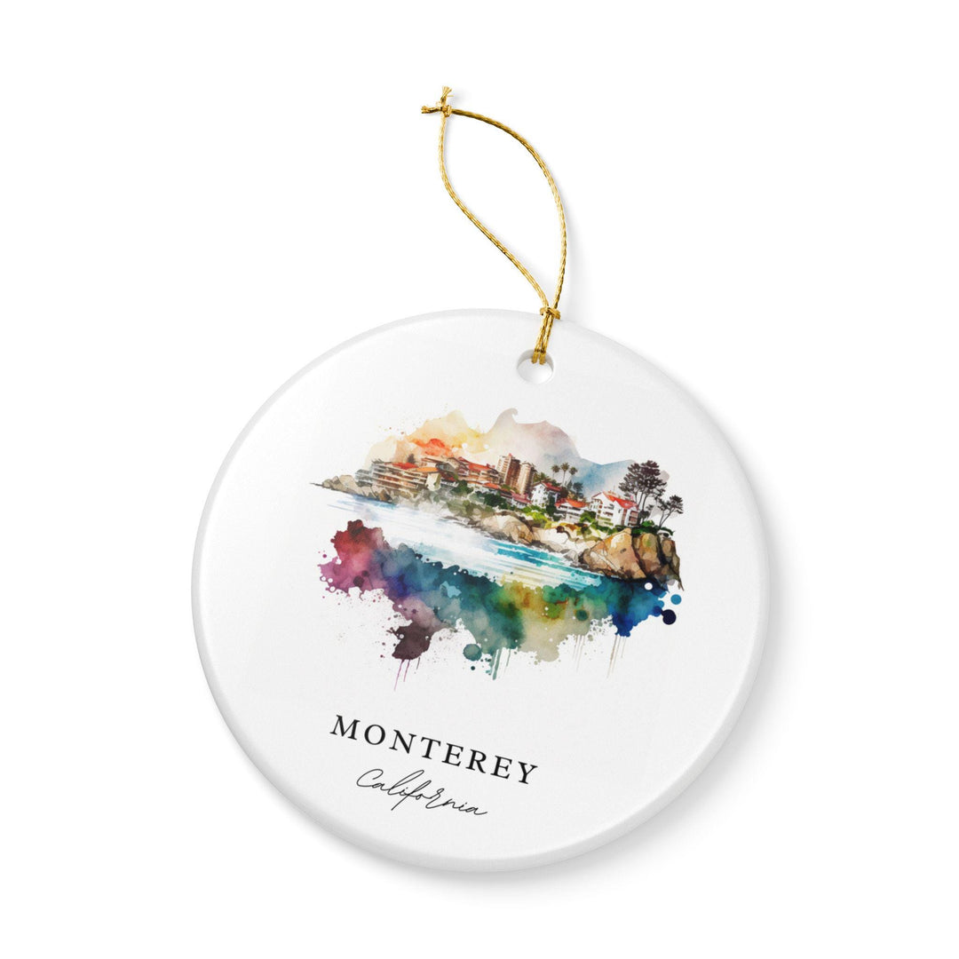 Monterey California Ornament: Unique Monterey Souvenir, Monterey Xmas Decor, and Authentic Monterey CA Gift