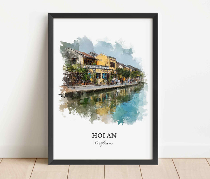 Hoi An, Vietnam – Watercolor Art Print