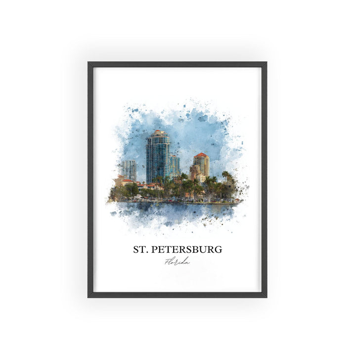St Petersburg, Florida – Watercolor Art Print