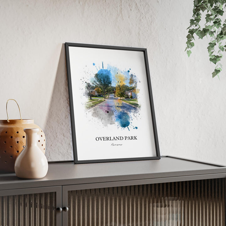 Overland Park, Kansas – Watercolor Art Print