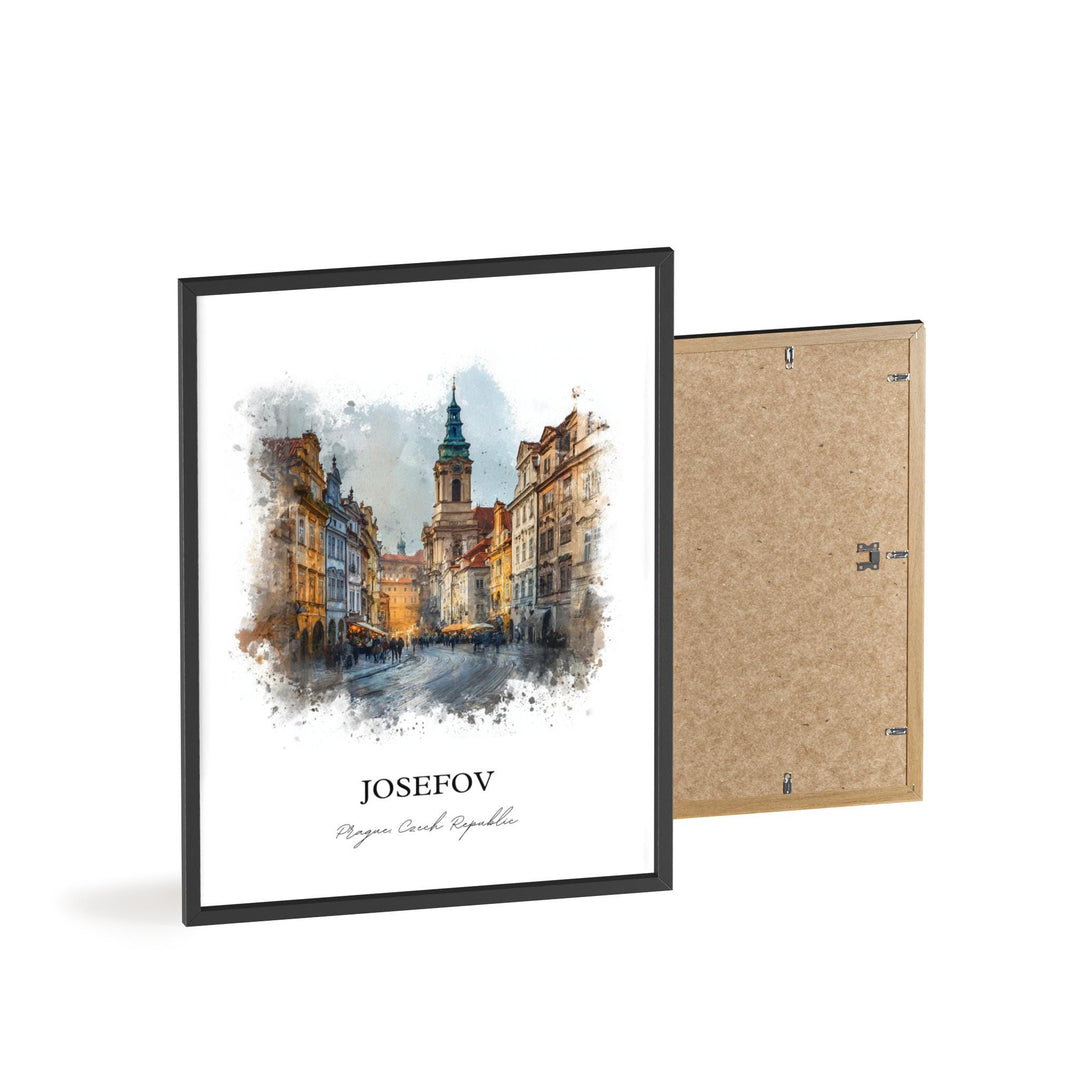 Josefov, Prague Czech Republic – Watercolor Art Print