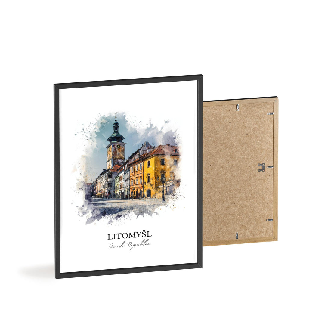 Litomysl, Czech Republic – Watercolor Art Print