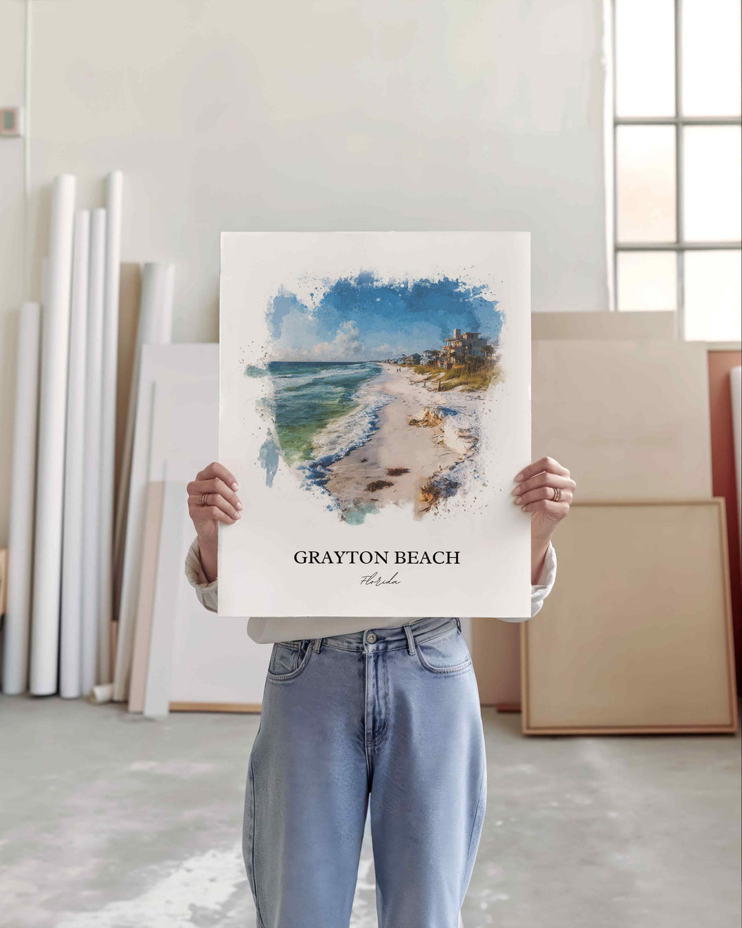 Grayton Beach, Florida – Watercolor Art Print