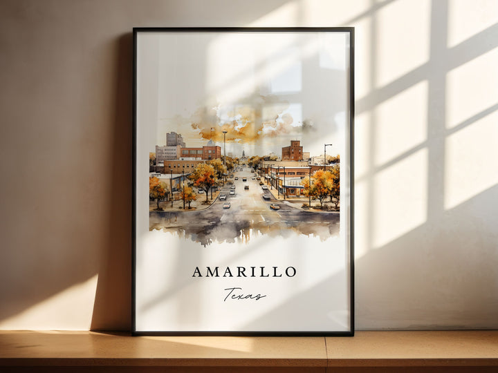 Amarillo Wall Art - Texas Print