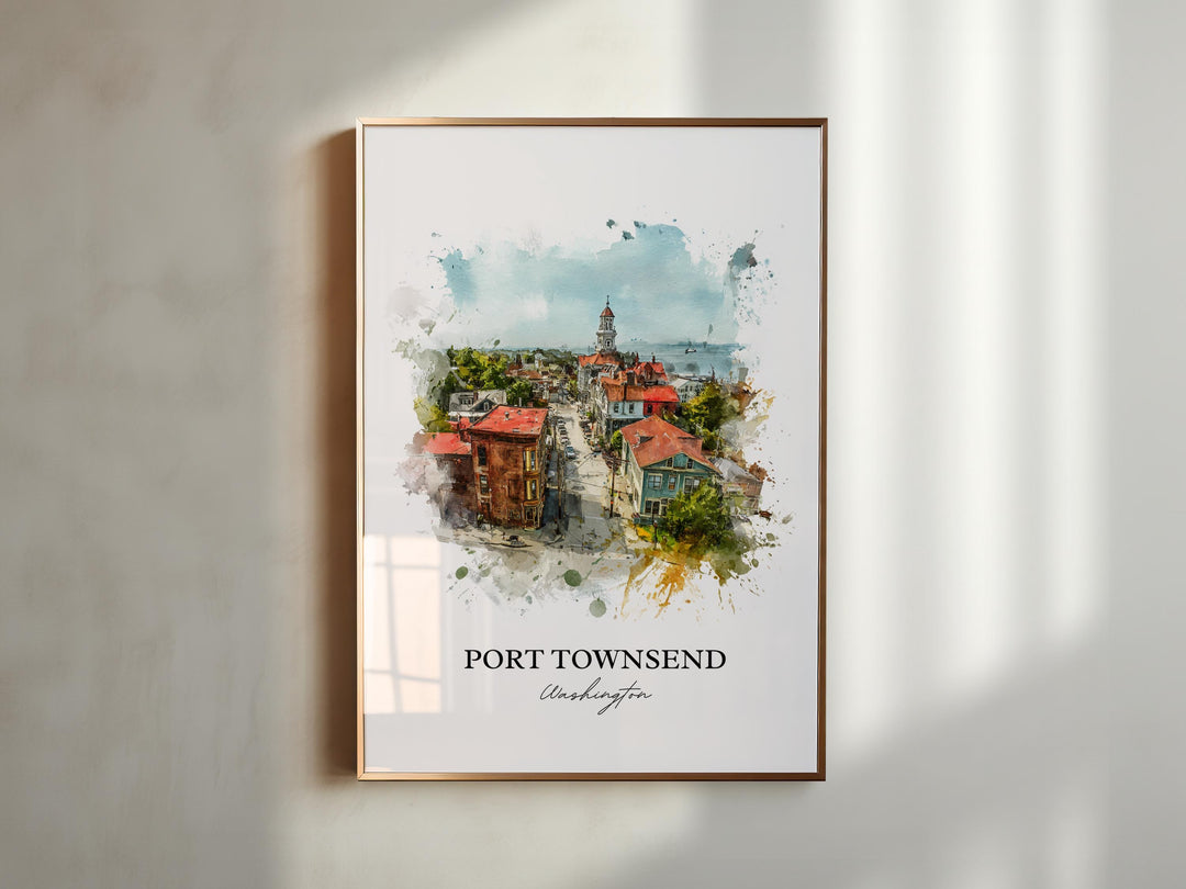 Port Townsend, Washington – Watercolor Art Print
