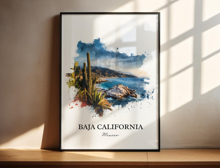 Baja California, Mexico – Watercolor Art Print