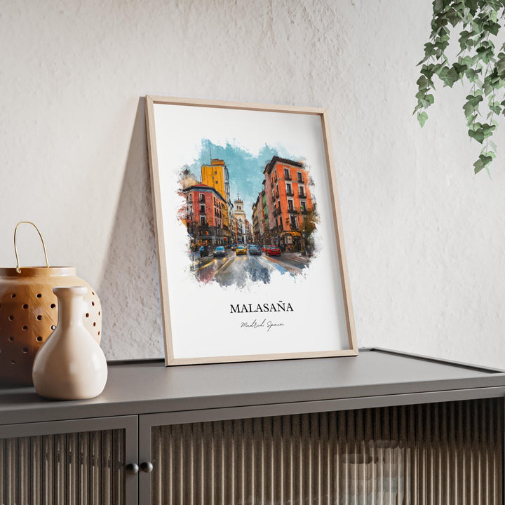Malasaña, Spain – Watercolor Art Print