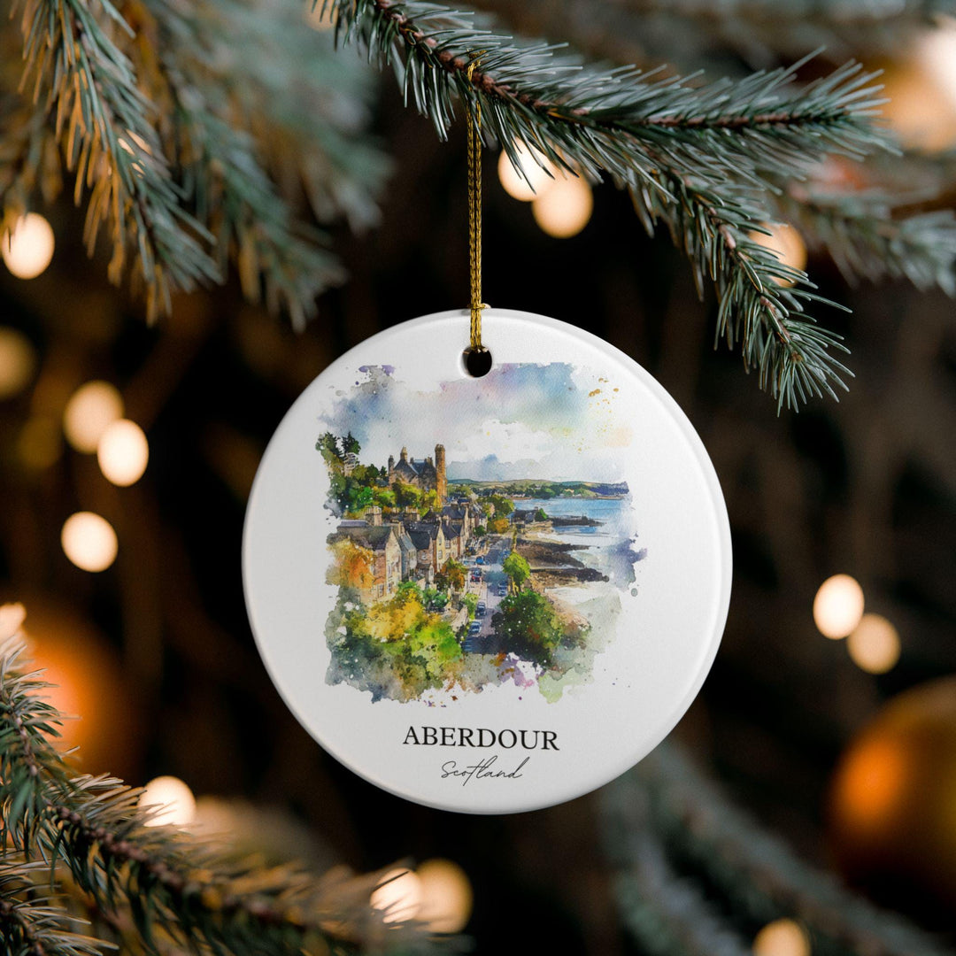 Aberdour Scotland Ornament: Unique Aberdour Souvenir, Aberdour Scotland Xmas Decor, and Authentic Scotland Gift
