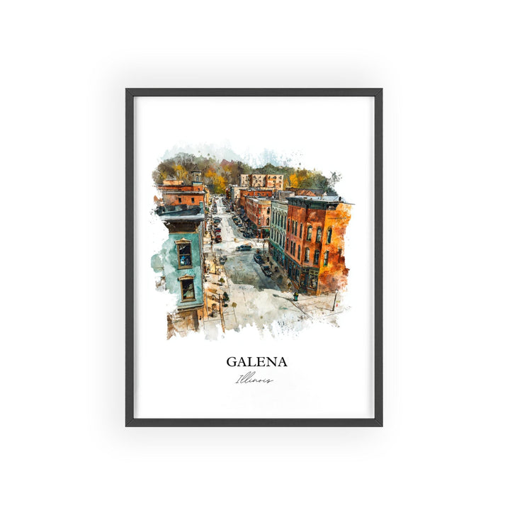 Galena, Illinois – Watercolor Art Print