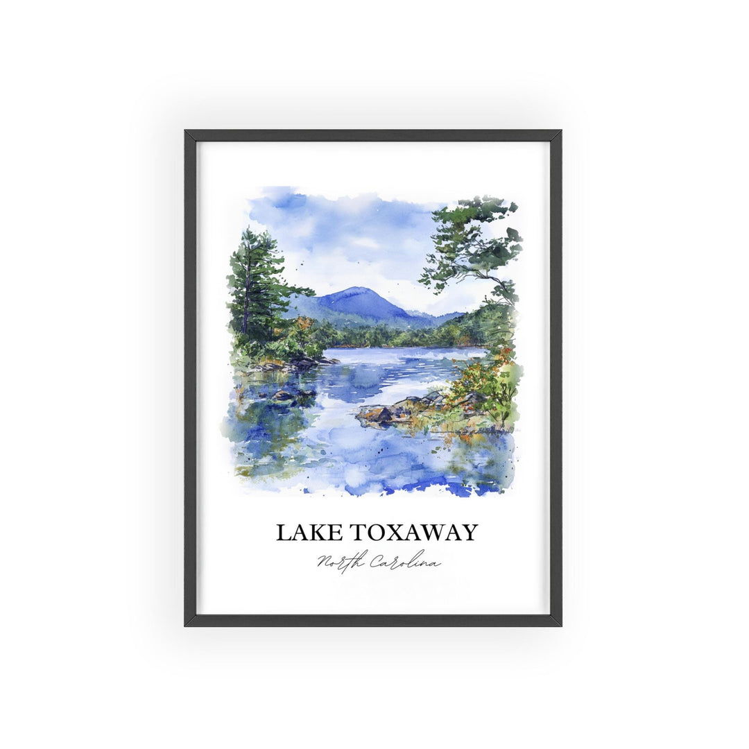 Lake Toxaway Wall Art, Cashiers NC Print, North Carolina Artwork, Lake Toxaway Gift, Travel Print, Travel Poster, Housewarming Gift