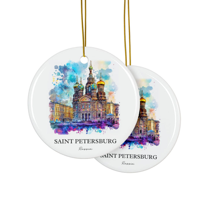 Saint Petersburg Russia Ornament: Unique St Petersburg Souvenir, Russia Xmas Decor, and Authentic St Petersburg Gift