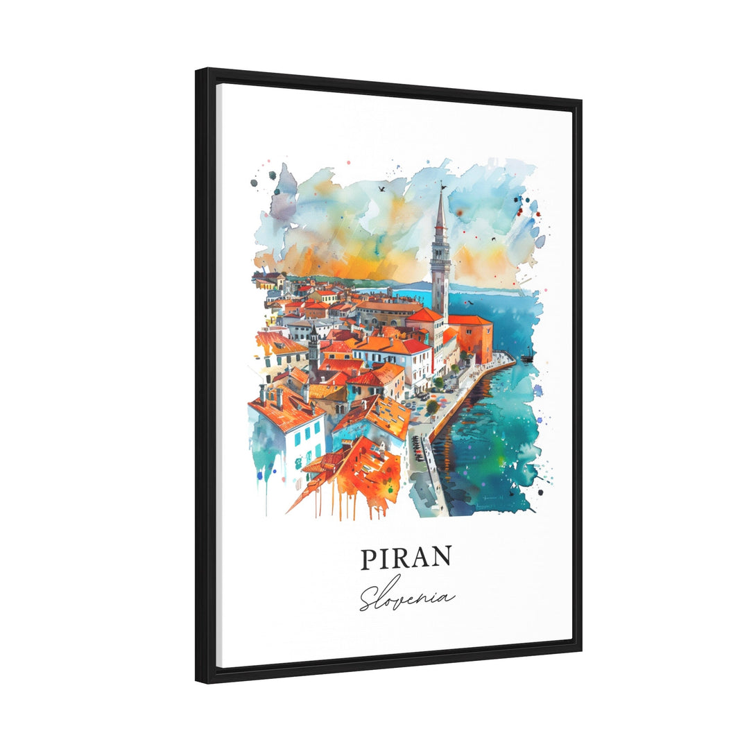 Piran Slovenia Wall Art, Piran Print, Piran Watercolor, Piran Slovenia Gift, Slovenia