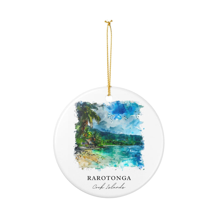 Rarotonga Ornament: Unique Rarotonga Souvenir, Cook Islands Xmas Decor, and Authentic Rarotonga Gift