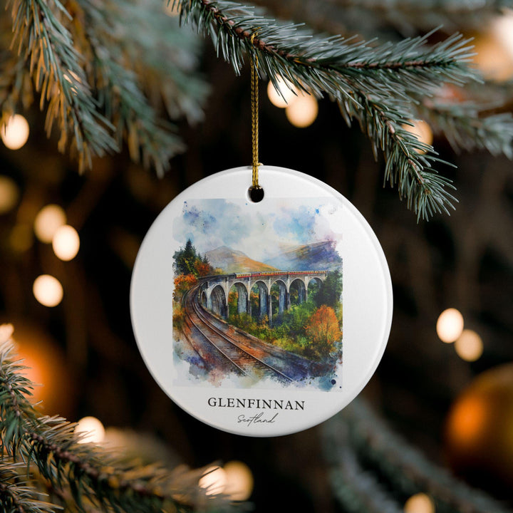 Glenfinnan Ornament: Unique Glenfinnan Scotland Souvenir, Scotland Xmas Decor, and Authentic Scotland Gift