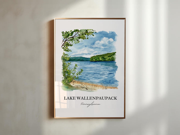 Lake Wallenpaupack Wall Art, Tafton PA Print, Pennsylvania Artwork, Lake Wallenpaupack Gift, Travel Print, Travel Poster, Housewarming Gift