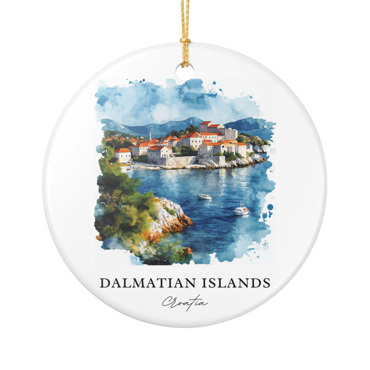 Dalmatian Islands Ornament: Unique Croatia Souvenir, Croatia Xmas Decor, and Authentic Dalmatian Islands Gift