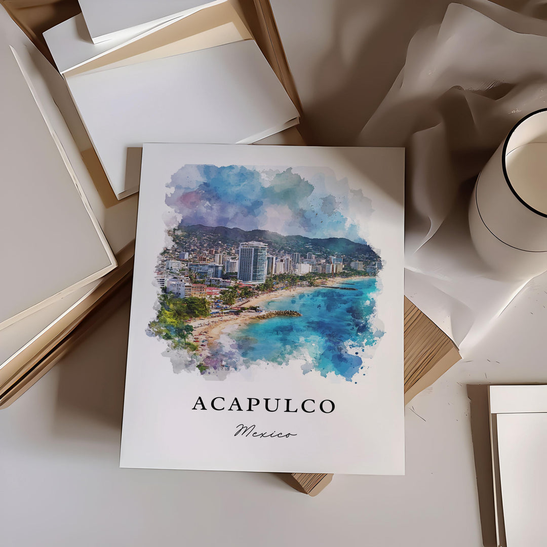 Acapulco Wall Art - Mexico Print