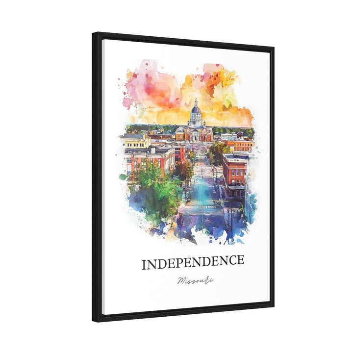 Independence MO Wall Art, Jackson MO Print, Missouri Watercolor, Independence Missouri Gift, Travel Print, Travel Poster, Housewarming Gift