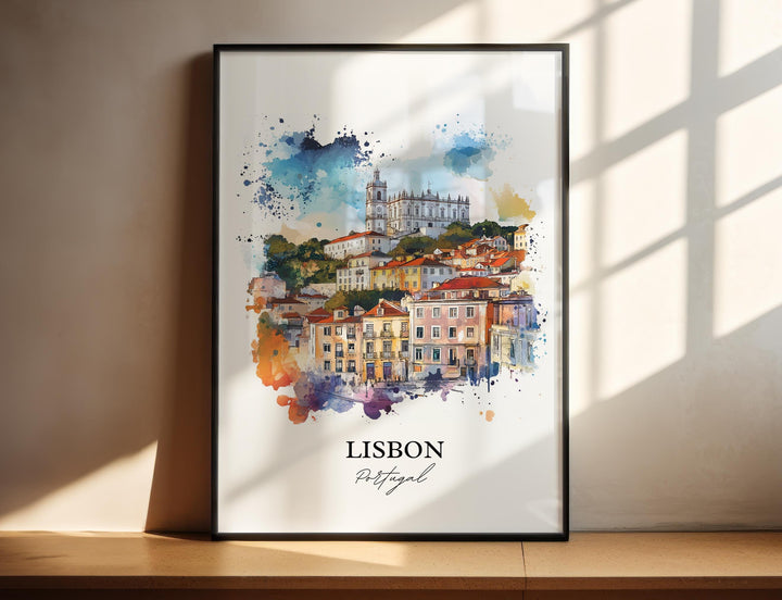Lisbon, Portugal – Watercolor Art Print