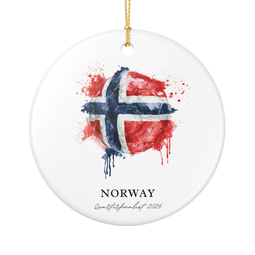 Norway Soccer Ornament 2026 | Quarterfinalist Football Fan Keepsake, Norway Christmas Ornament