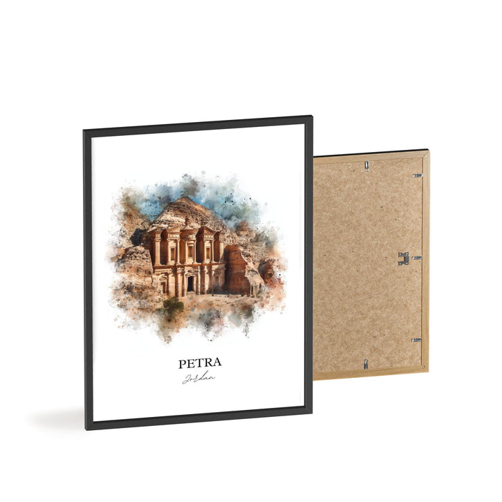 Petra, Jordan – Watercolor Art Print
