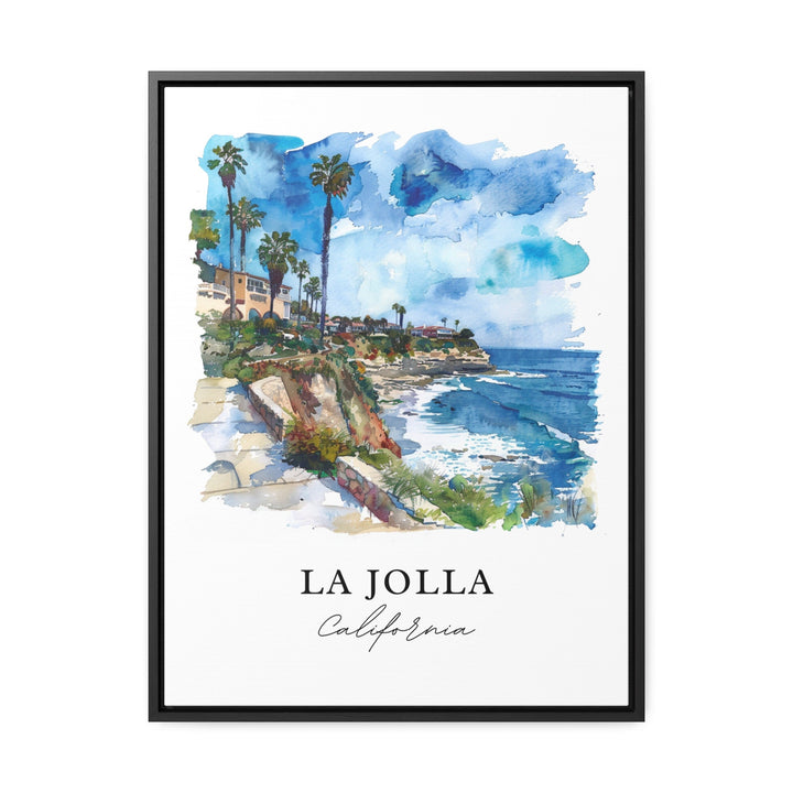 La Jolla Wall Art, La Jolla Print, La Jolla California Watercolor, La Jolla Gift,