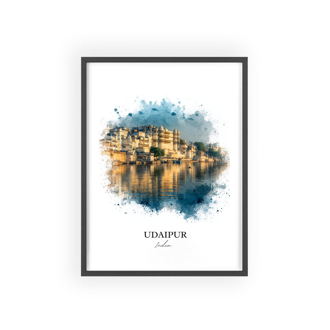 Udaipur, India – Watercolor Art Print